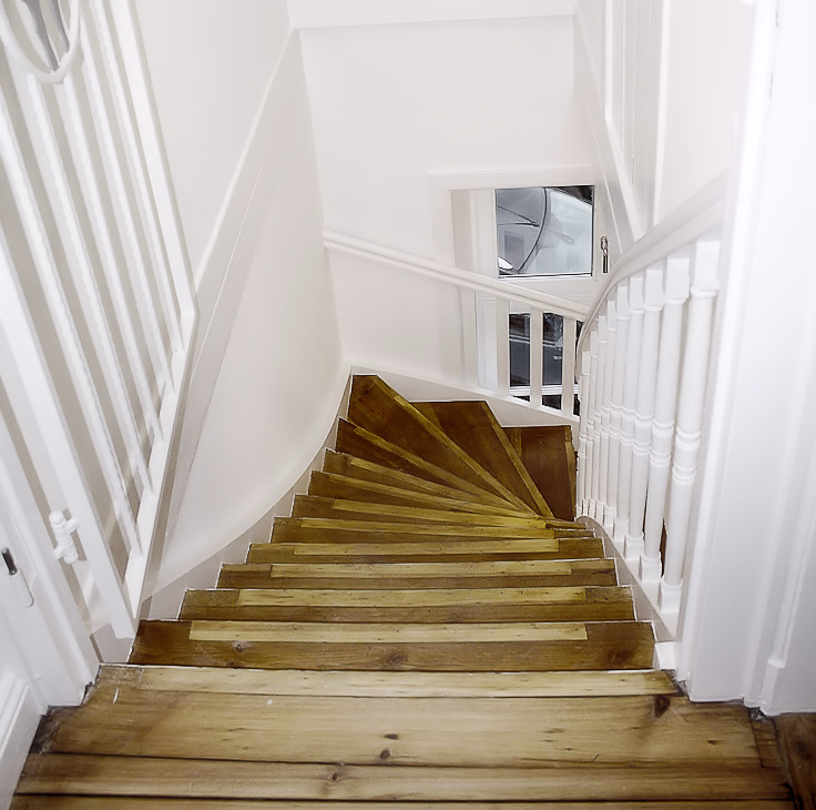 Aufgearbeitete Treppe